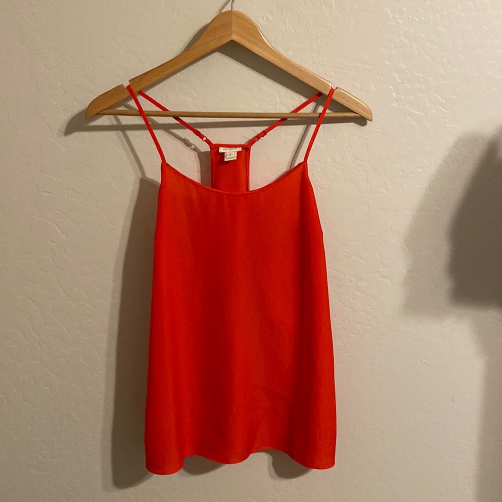 J. Crew spaghetti strap tank top. Red. Size 2.